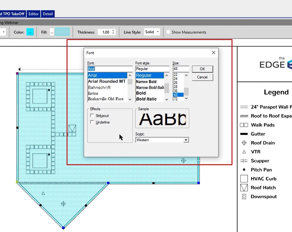 How to Print Dimensions on a Drawing Report - Estimating Edge